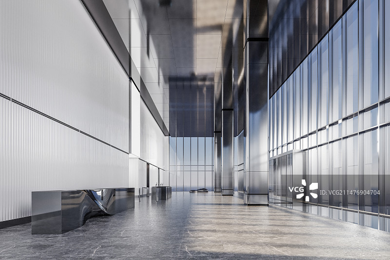 现代风格写字楼办公大堂前台图片素材