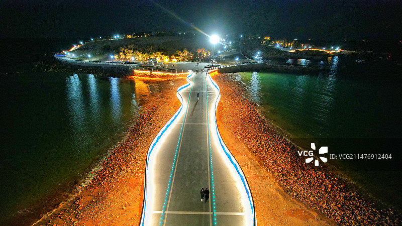 中国青岛的网红打卡地---小麦岛图片素材