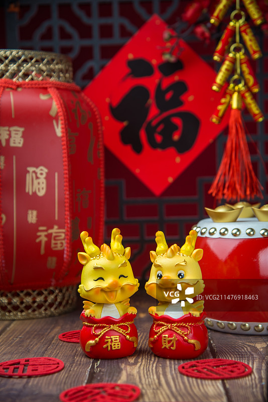 2024龙年春节吉祥物 庆祝新年气氛图片图片素材