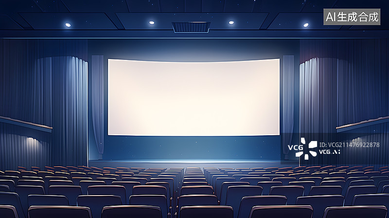 【AI数字艺术】大屏幕舞台插画图片素材