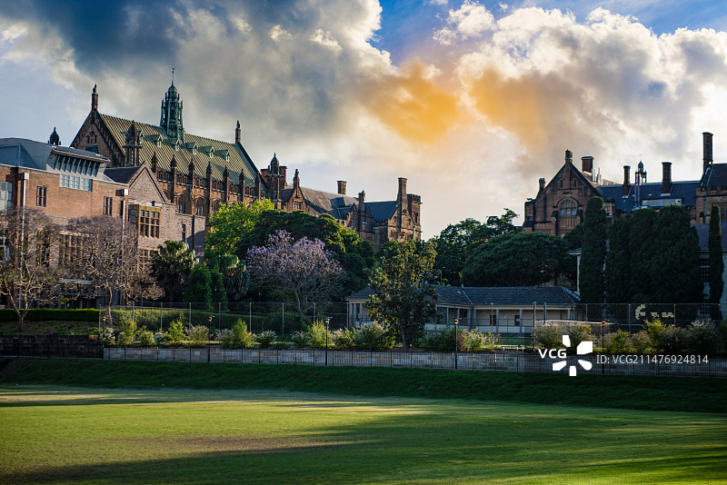 悉尼大学校园风光图片素材