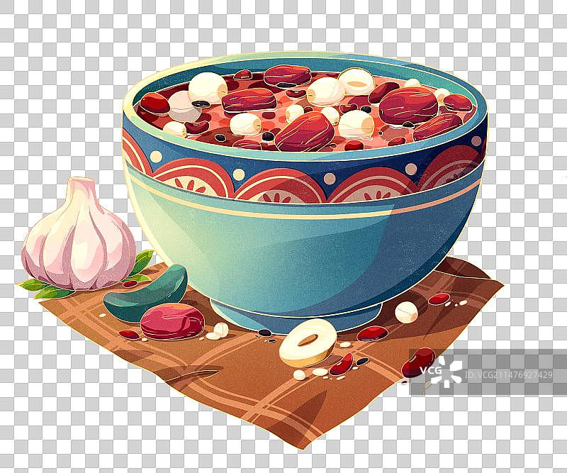 腊八粥插画元素图片素材