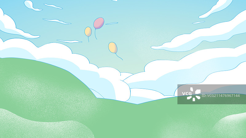 可爱游乐场六一儿童节插画图片素材