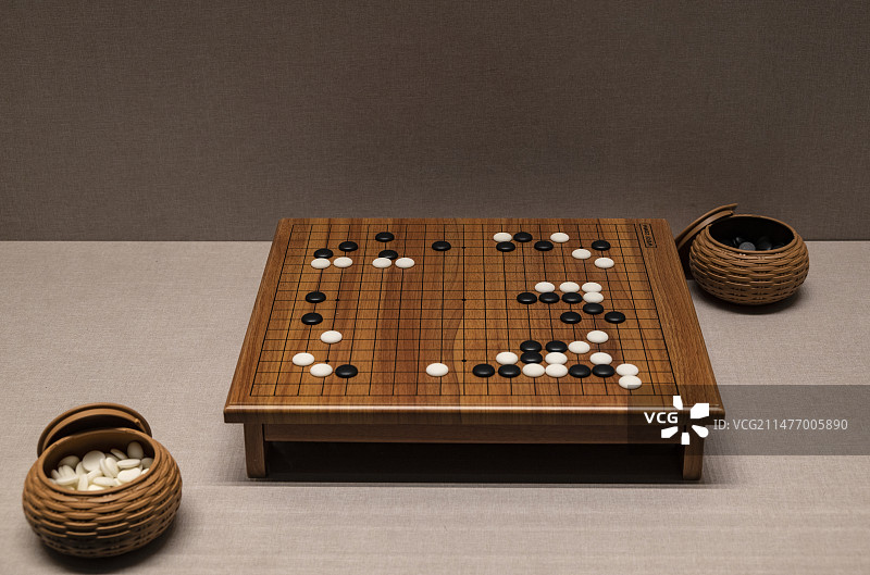 围棋对弈图片素材