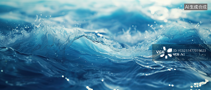 【AI数字艺术】湿玻璃全帧拍摄图片素材