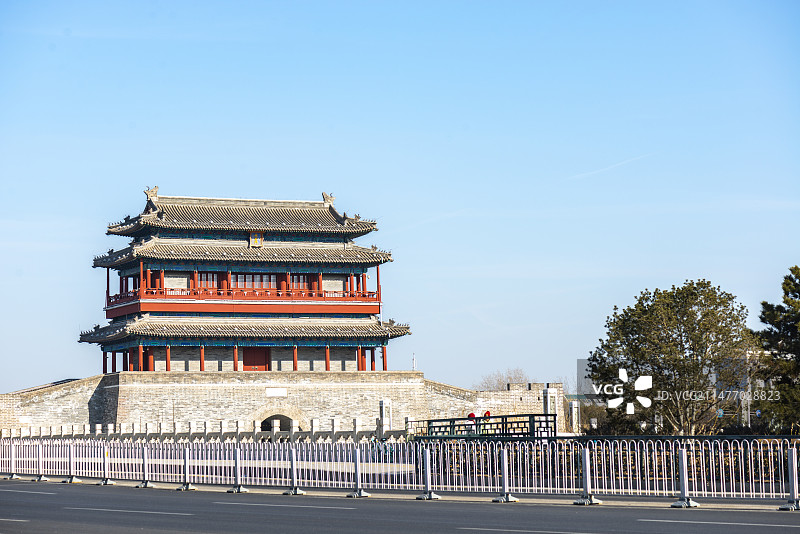 北京永定门城楼图片素材