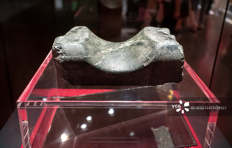 石枕   河南省安阳市安阳县曹操高陵遗址博物馆图片素材