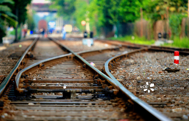 广州芳村石围塘的铁轨图片素材