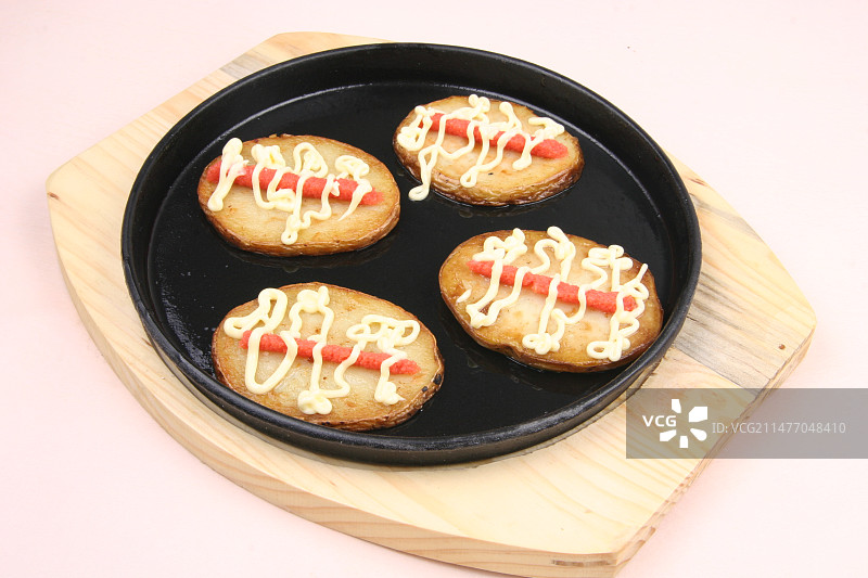 铁板土豆片沙拉图片素材