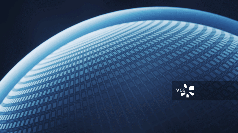 蓝色数字科技球体商务科技背景3D渲染图片素材