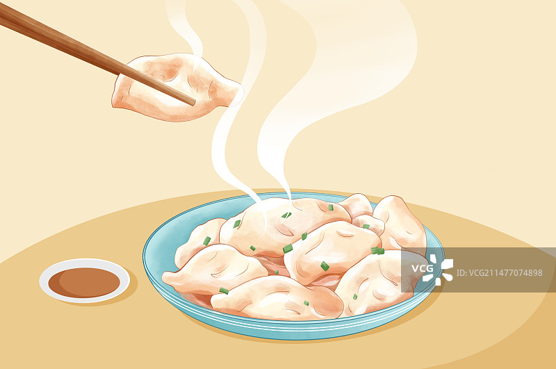 团圆饭饺子图片素材
