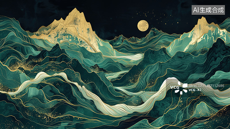 【AI数字艺术】抽象背景的全帧拍摄图片素材