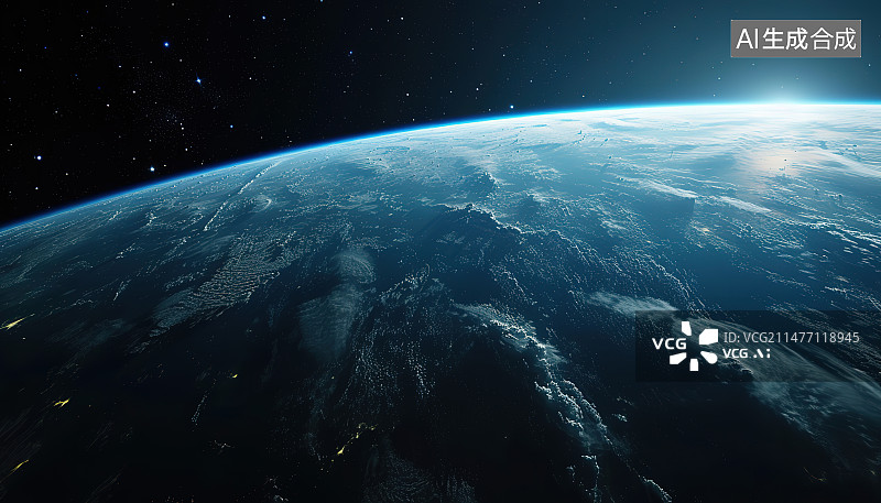 【AI数字艺术】地球上的地球图片素材