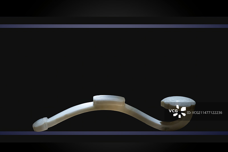 古代文明，玉雕，白玉如意图片素材