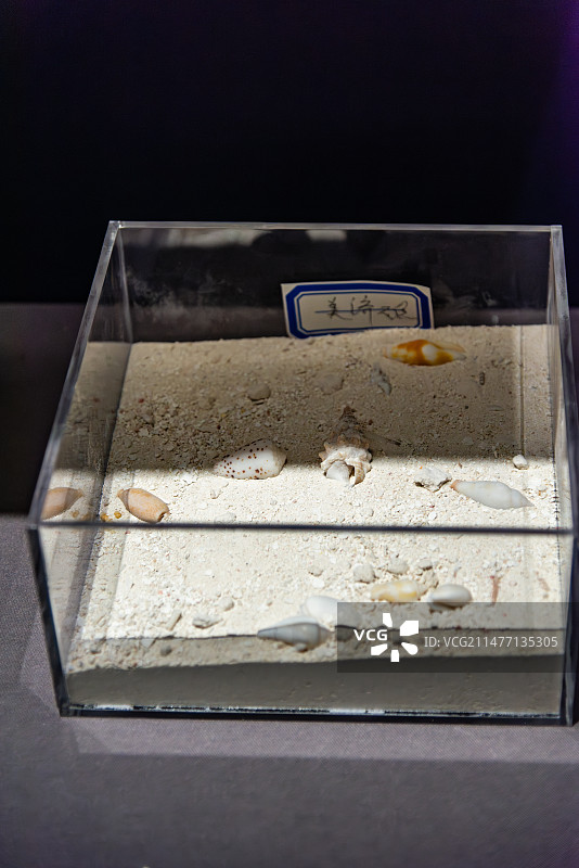 中国南沙群岛的美济礁礁沙图片素材