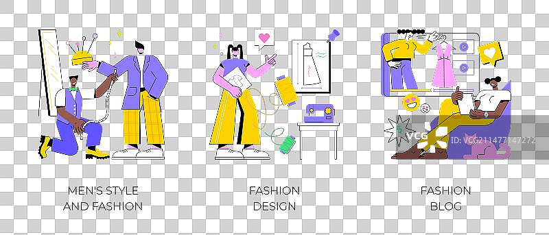 风格与美容专家抽象概念图片素材