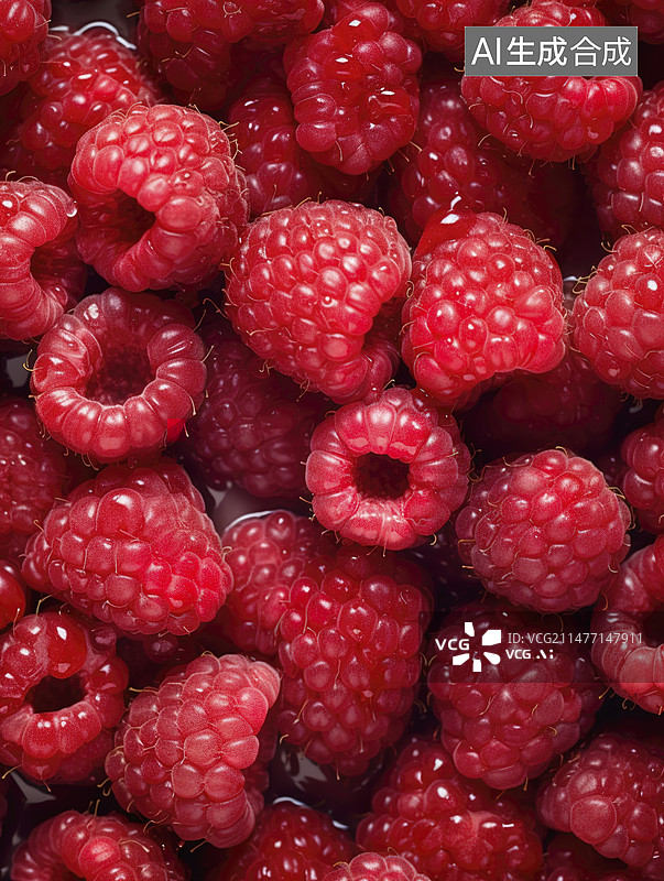 【AI数字艺术】覆盆子满腹画背景摄影图片素材