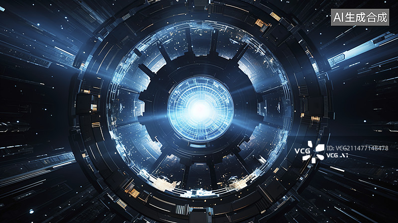 【AI数字艺术】科技产品展台发光背景图片素材