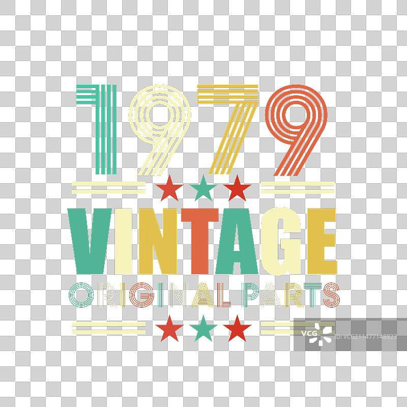 1979年复古T恤设计图片素材