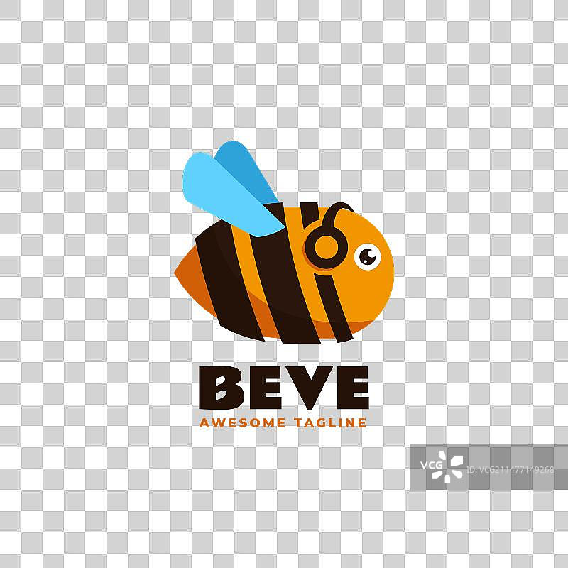 简洁吉祥物风格饮品Logo图片素材