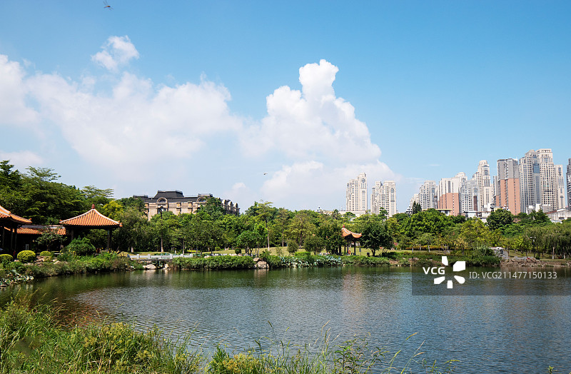 初秋的泉州晋江竹下公园图片素材