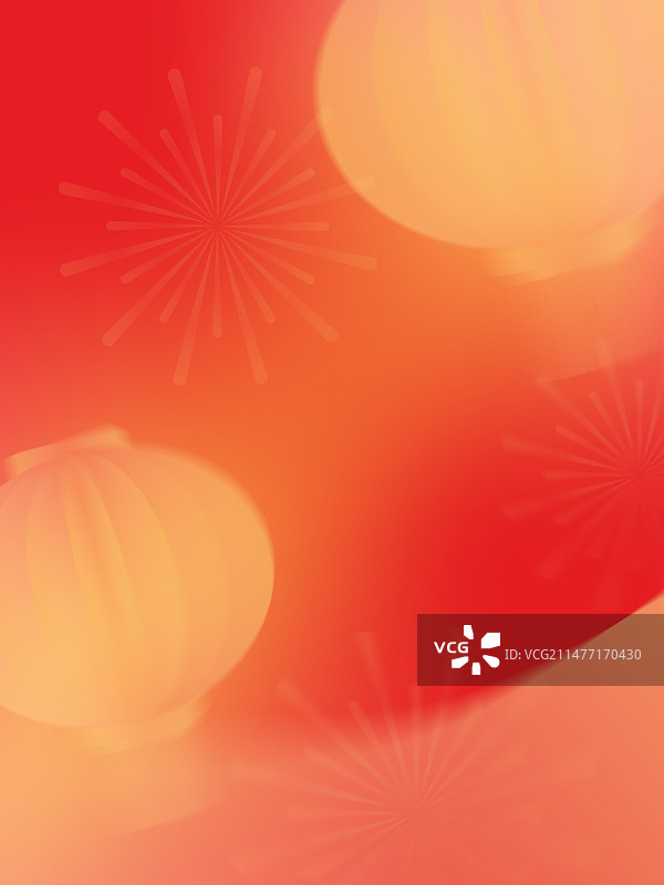 弥散风红色喜庆灯笼背景图片素材