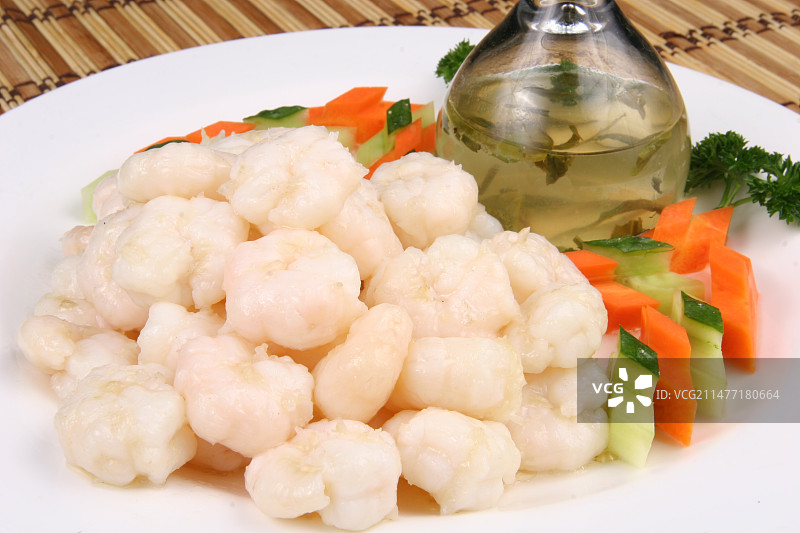 水晶虾仁图片素材