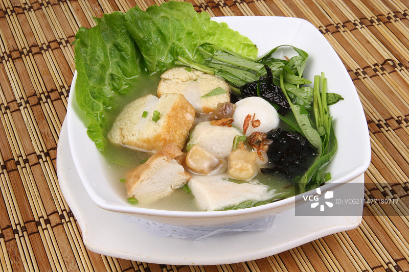 客家酿豆腐汤图片素材