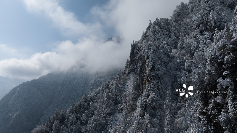 雪后的雪山图片素材