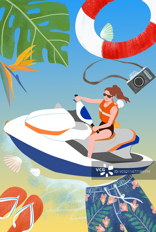 夏天插画图片素材