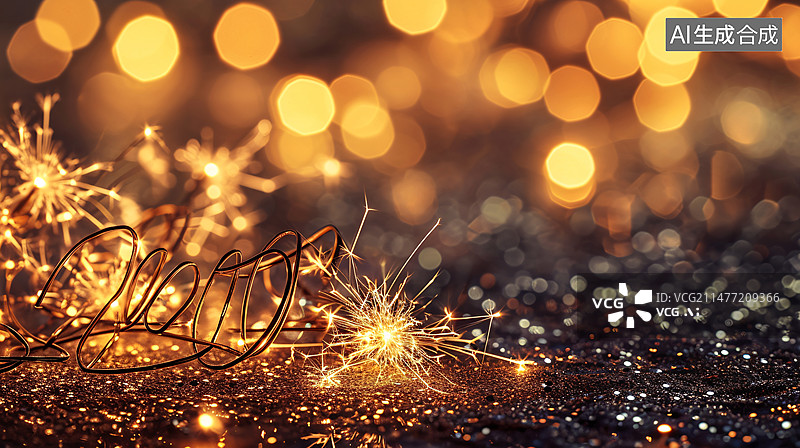 【AI数字艺术】烟花气球彩带热闹新年生日背景图片素材