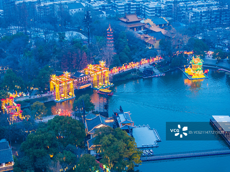 白鹭洲公园图片素材