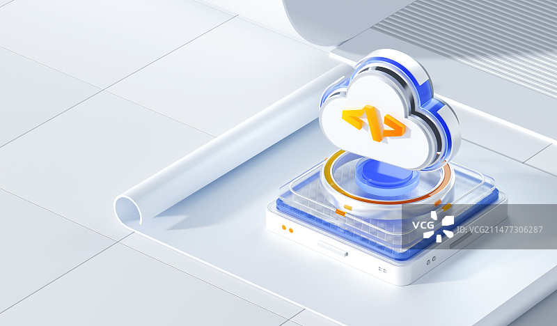 三维科技智能图标场景图片素材