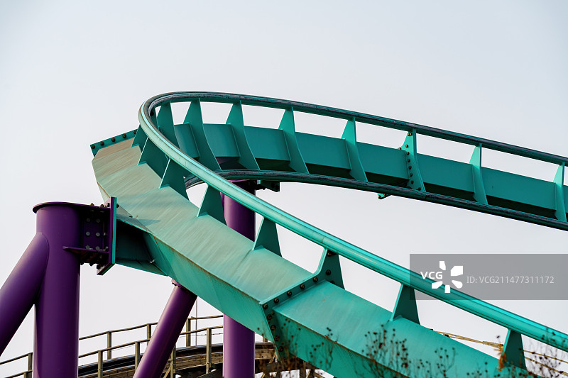 成都欢乐谷 西域飞天过山车图片素材