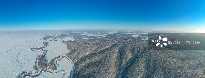 东北冬季森林雾凇图片素材