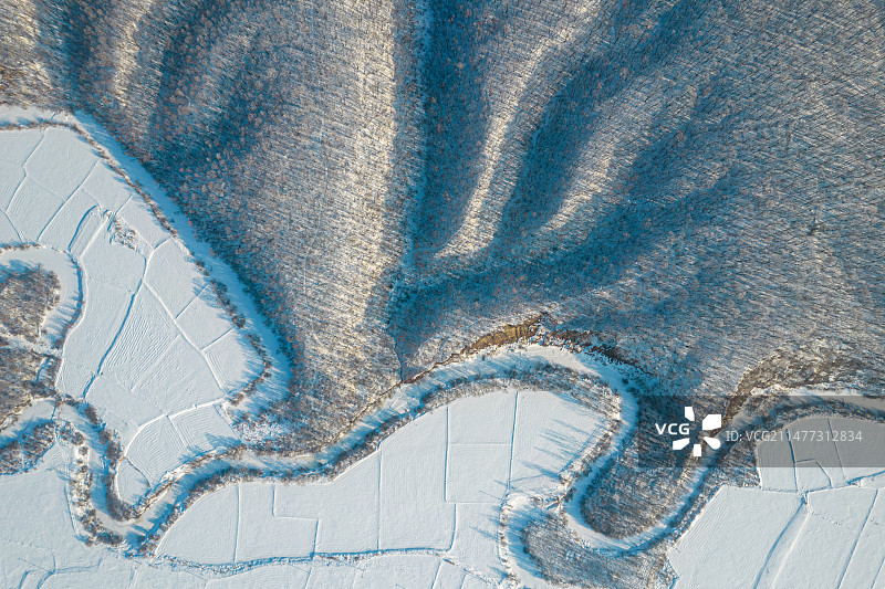 东北冬季森林雾凇图片素材