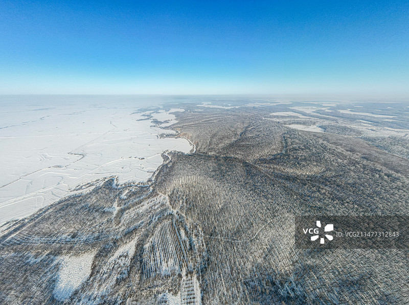 东北冬季森林雾凇图片素材