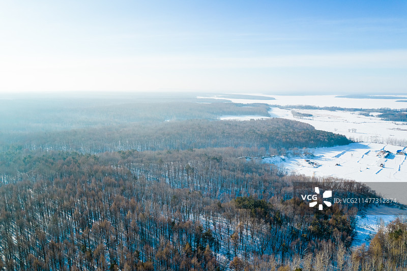 东北冬季森林雾凇图片素材