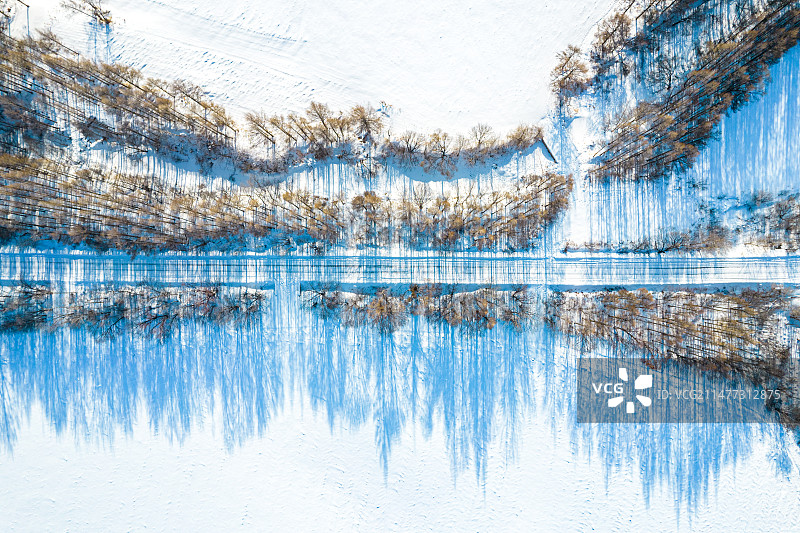 东北冬季森林雾凇图片素材