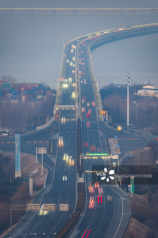 青岛胶州湾跨海大桥图片素材