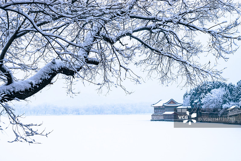 雪后颐和园图片素材