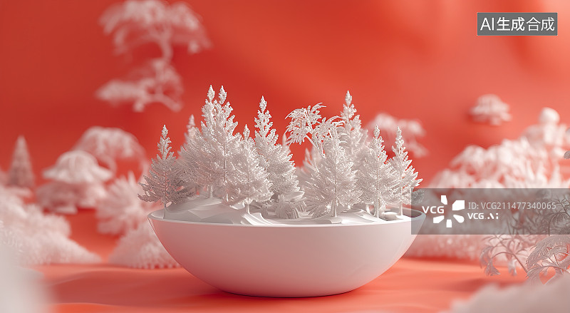 【AI数字艺术】放在桌子上的精美小吃图片素材