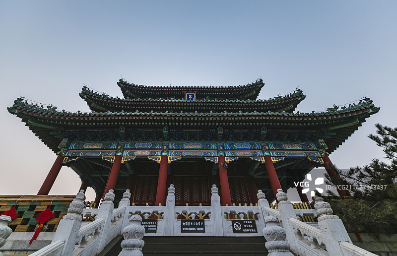 万春亭 春节气氛图片素材