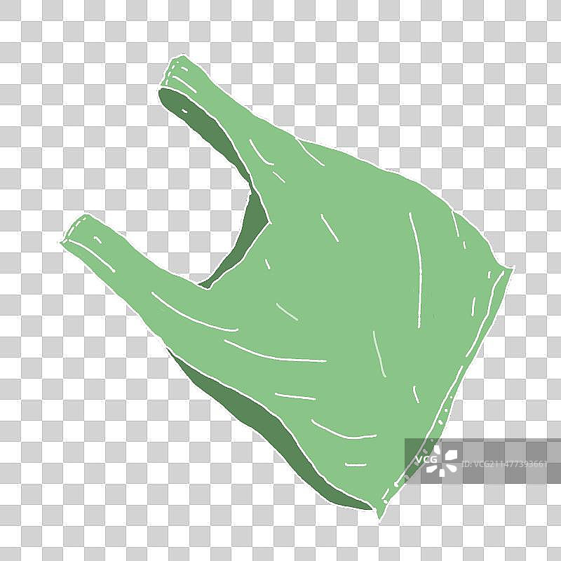 免抠元素：购物袋垃圾袋可降解塑料袋图片素材