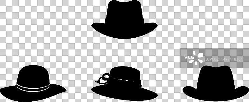 复古时尚帽子图片素材