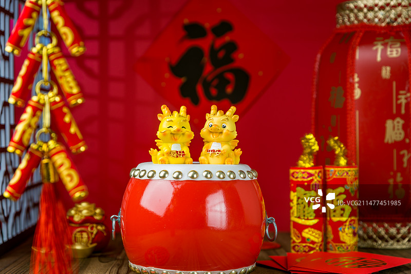 2024年龙年吉祥物 春节元宵节气氛创意图片图片素材