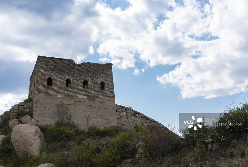 河北保定涞水蔡树庵 明长城遗址图片素材