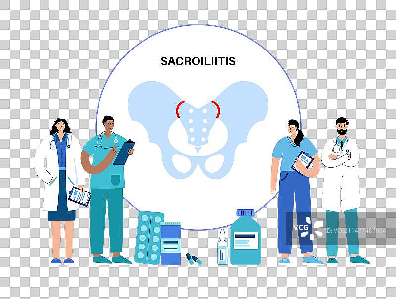 骶髂关节炎医学海报图片素材