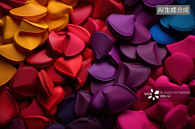 【AI数字艺术】彩色糖果全画幅拍摄图片素材