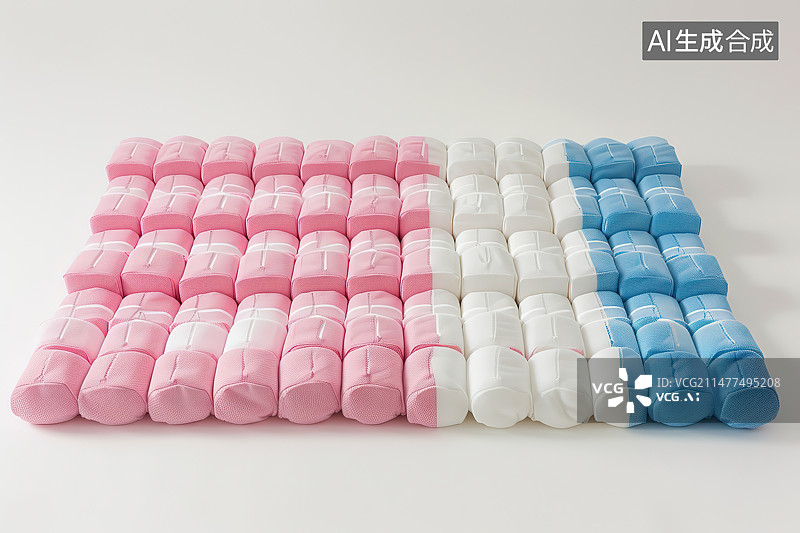 【AI数字艺术】白色背景下的药丸特写镜头图片素材